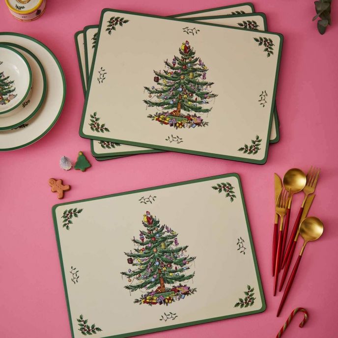 Christmas Tree Set of 4 Placemats
