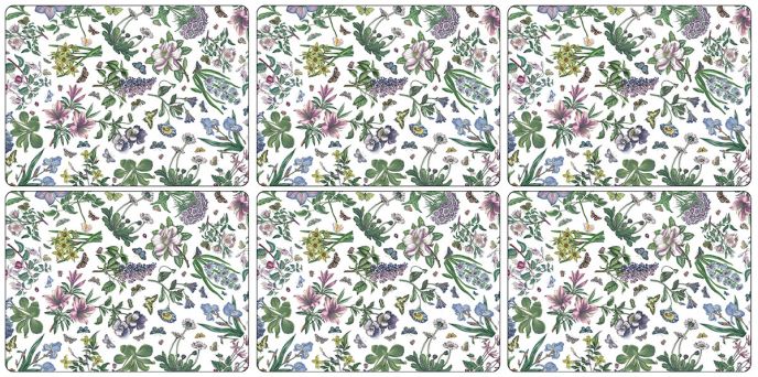 Botanic Garden Set of 6 Chintz Placemats