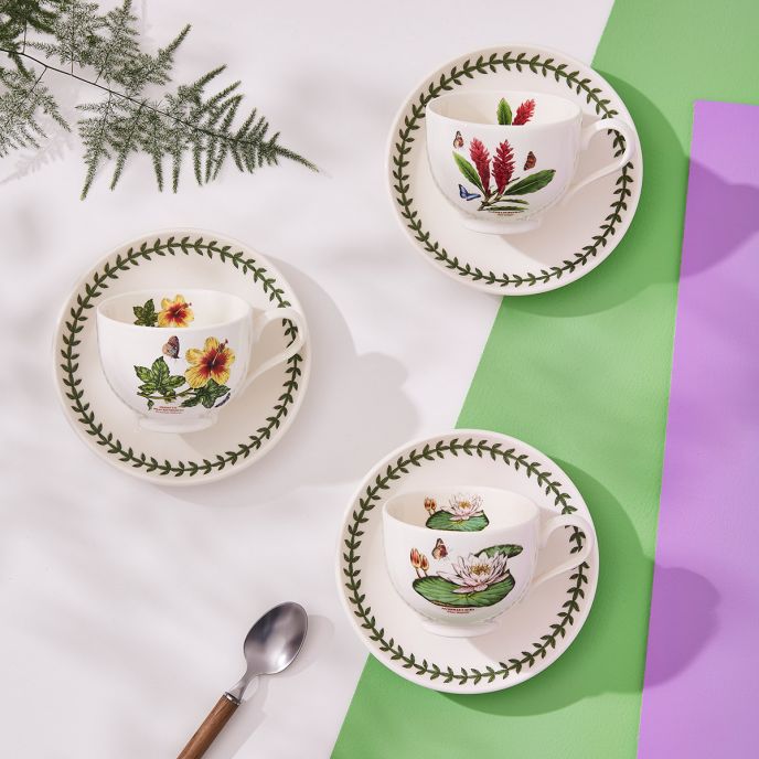Exotic Botanic Garden Teacup &amp; Saucer Set