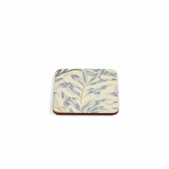 Morris &amp; Co Willow Bough 6 Coasters, Blue