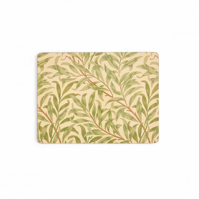 Morris &amp; Co. Willow Bough 6 Placemats, Green