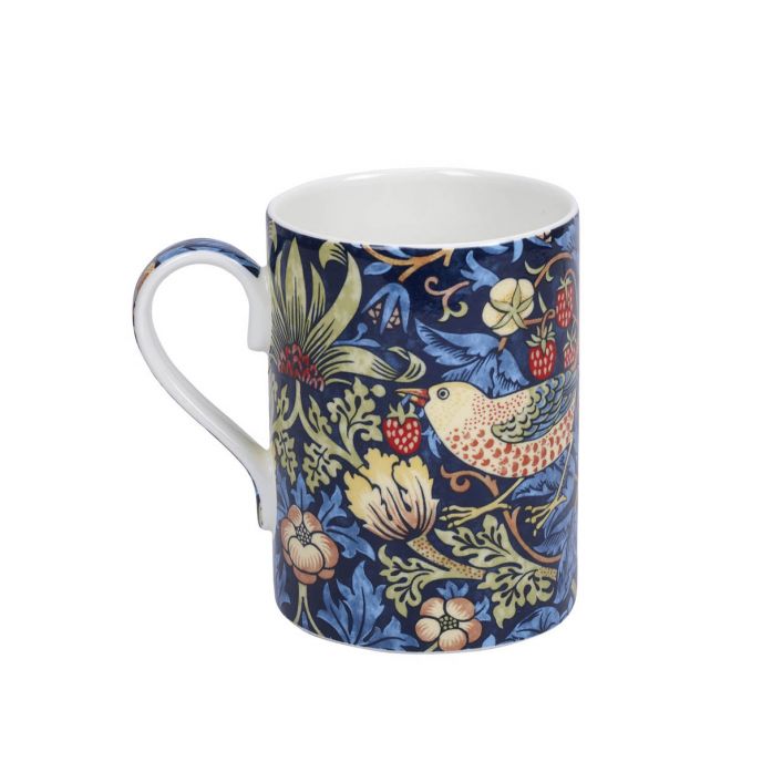 Morris &amp; Co. Strawberry Thief Mug, Indigo