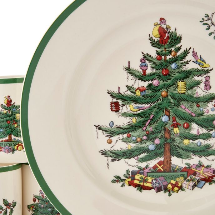 Christmas Tree 12 Piece Dinner Set