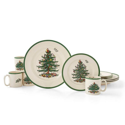 Christmas Tree 12 Piece Dinner Set