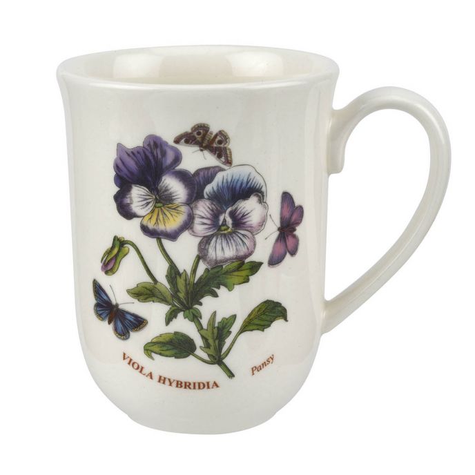 Botanic Garden Pansy Tulip Beaker Mug