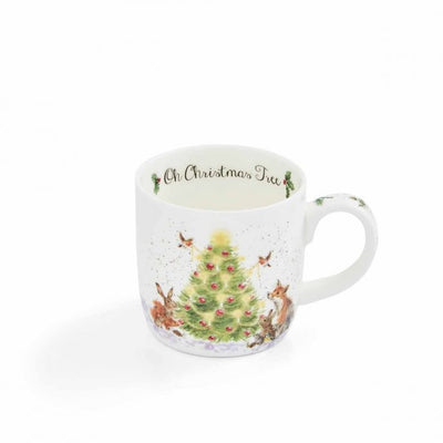 Royal Worcester Wrendale Designs Oh Christmas Tree Fine Bone China Mug