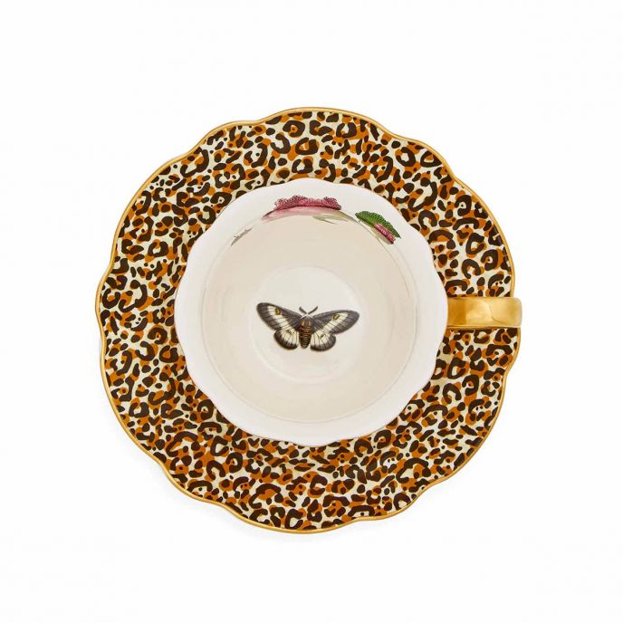 Creatures of Curiosity Floral Teacup &amp; Saucer
