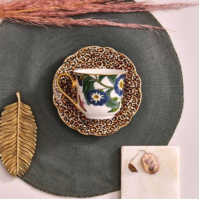 Creatures of Curiosity Floral Teacup &amp; Saucer