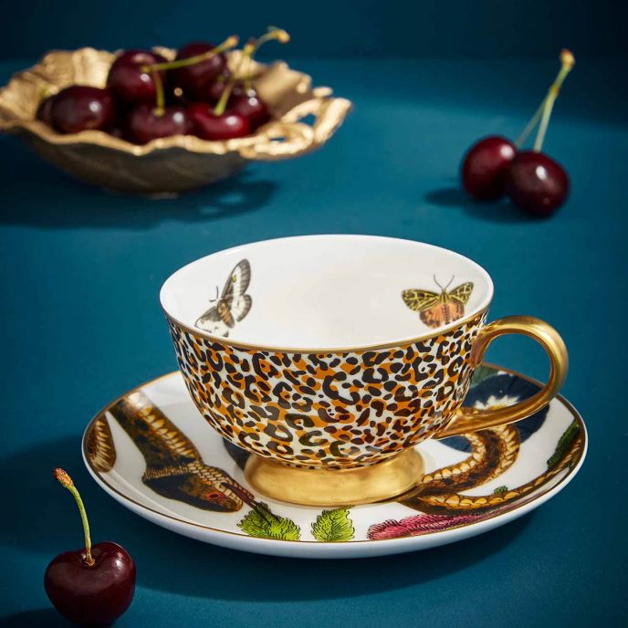 Creatures of Curiosity Leopard Cup &amp; Saucer