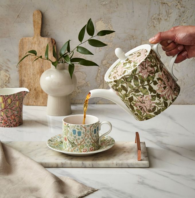 Morris &amp; Co. Honeysuckle Teapot