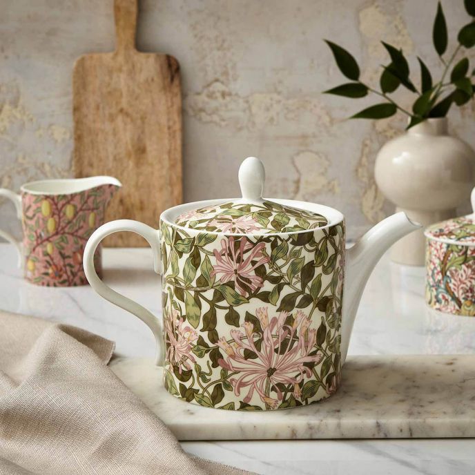 Morris &amp; Co. Honeysuckle Teapot
