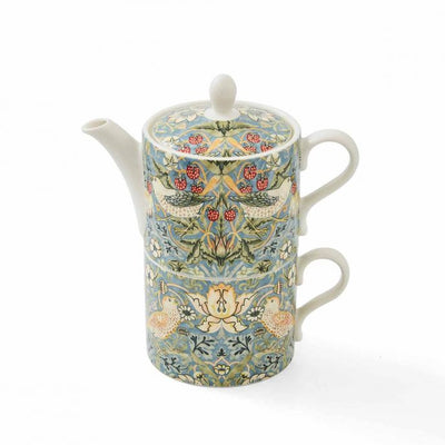 Morris &amp; Co. Strawberry Thief Tea Set for One