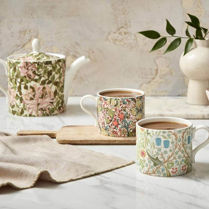 Morris &amp; Co. Teapot &amp; Mug Set