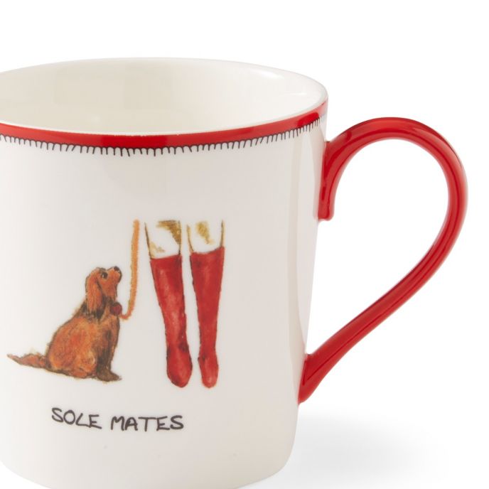 Kit Kemp Doodles Sole Mates Mug