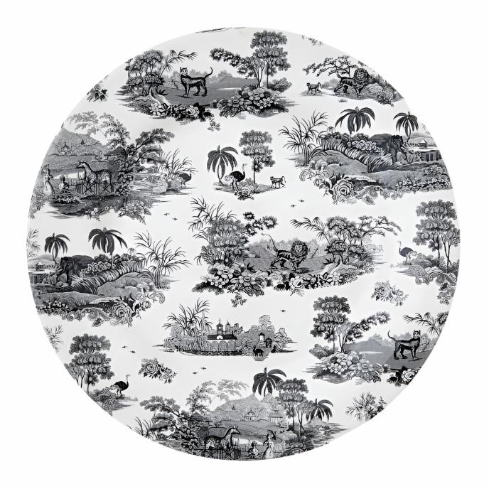 Zoological Gardens Set of 4 Dinner Plates
