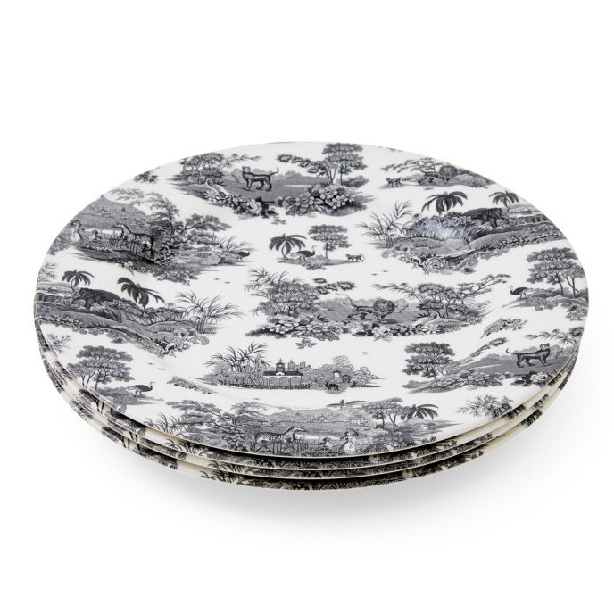 Zoological Gardens Set of 4 Dinner Plates