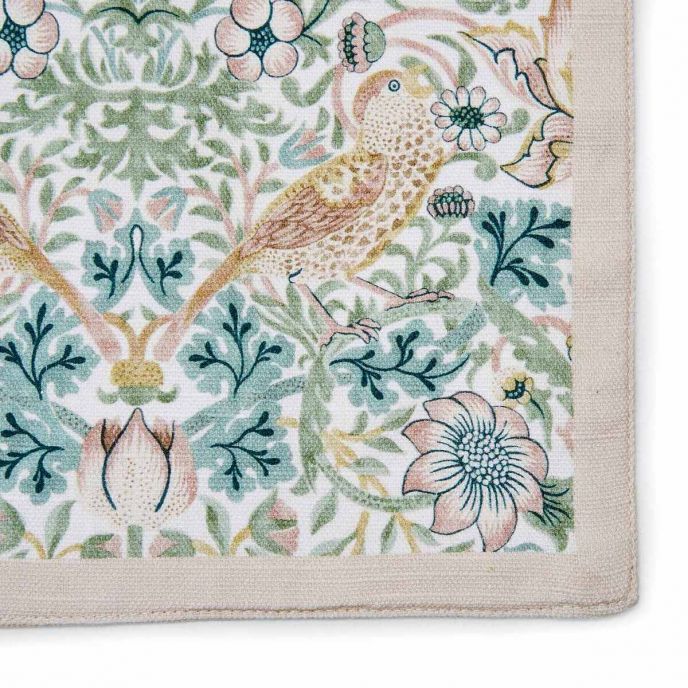 Morris &amp; Co. Strawberry Thief Set of 2 Napkins