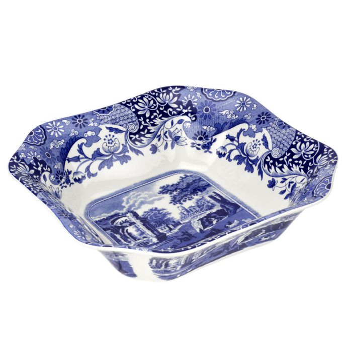 Spode Blue Italian Square Salad Bowl