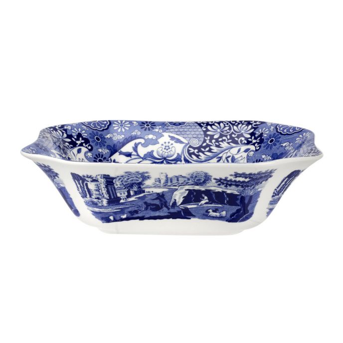 Spode Blue Italian Square Salad Bowl