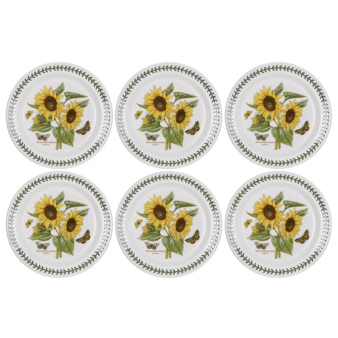Portmeirion Botanic Garden10 inch Plate Sunflower Set of 6