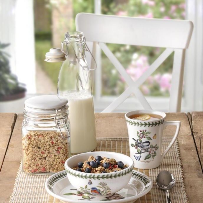 Portmeirion Botanic Garden Birds Plate 10 Inch Chickadee