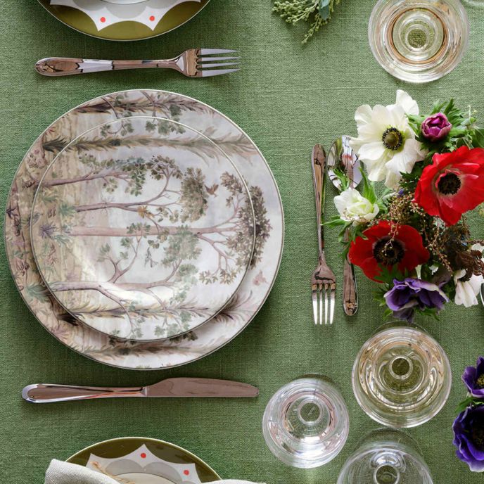 Tall Trees Set of 4 Salad Plates