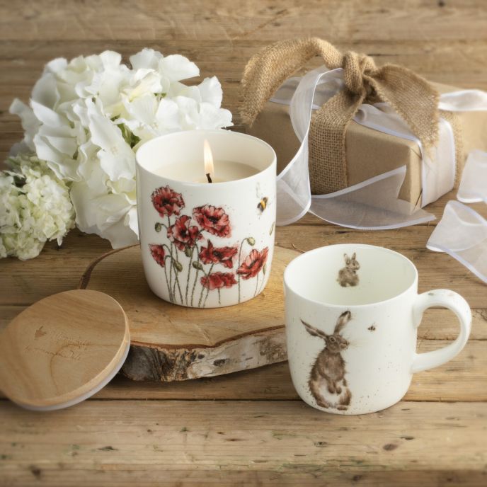 EXCLUSIVE Wrendale Designs Hare &amp; the Bee Mug and Candle Set